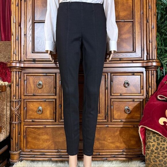 NWOT Motto Black Hollywood Waist Top Seamed Stretch Ankle Jean - Picture 1 of 8